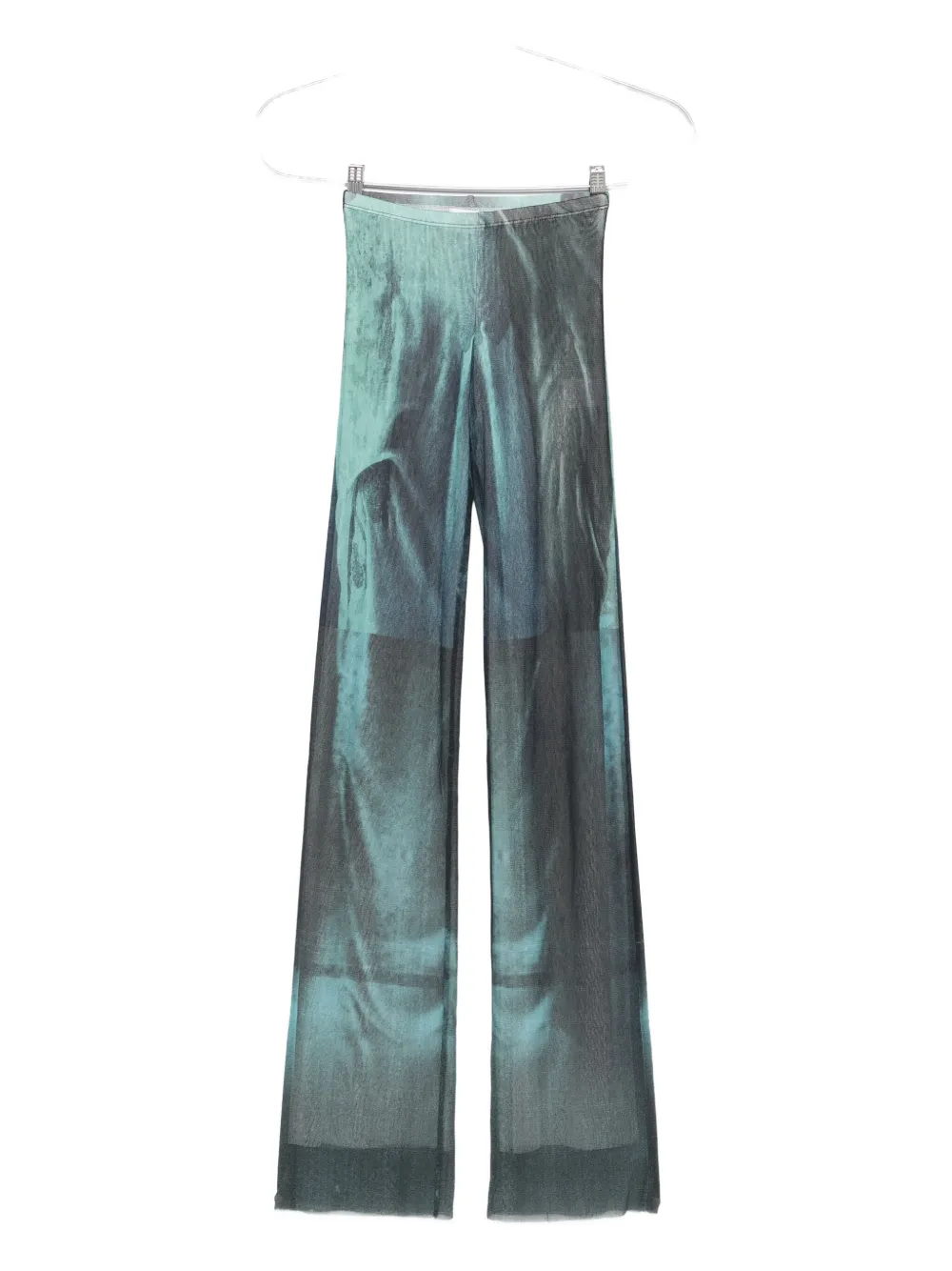 Jean Paul Gaultier abstract-print trousers Blauw