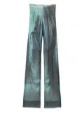 Jean Paul Gaultier abstract-print trousers - Blue