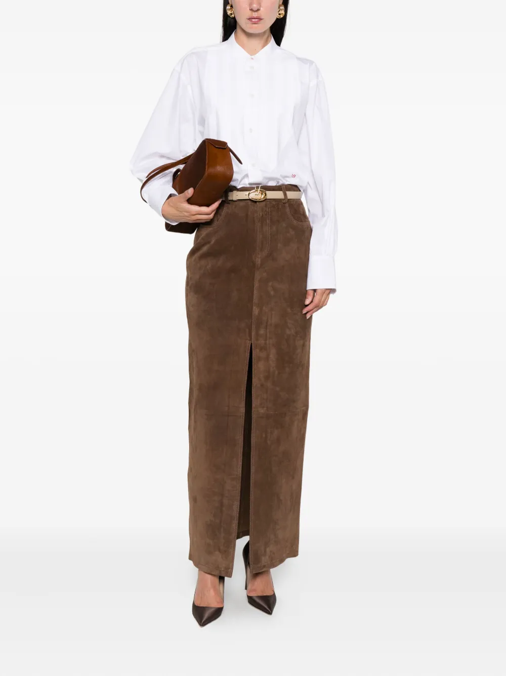 Victoria Beckham organic cotton shirt Wit