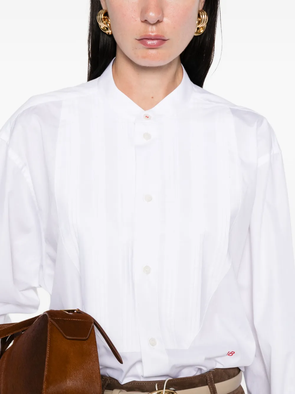 Victoria Beckham organic cotton shirt Wit