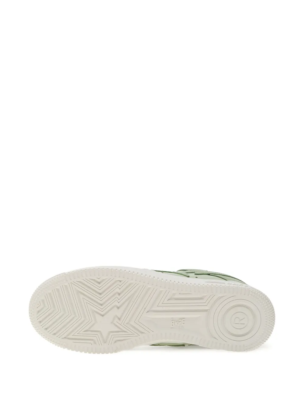 A BATHING APE star-embellished sneakers Green