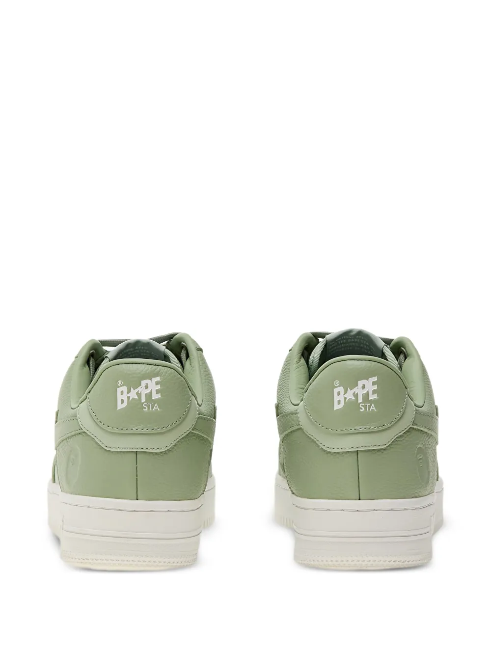 A BATHING APE star-embellished sneakers Green