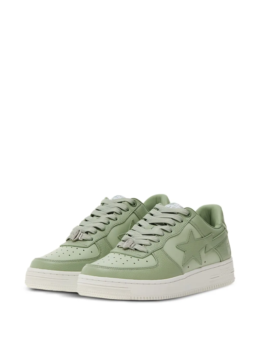 A BATHING APE star-embellished sneakers Green