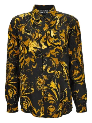 Versace Jeans Couture バロックプリント シャツ | ブラック | FARFETCH JP