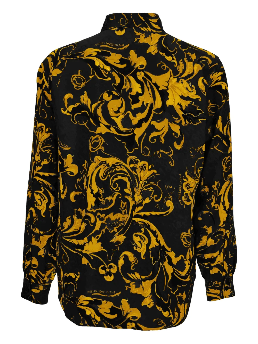 Versace Jeans Couture Overhemd met barokprint Zwart