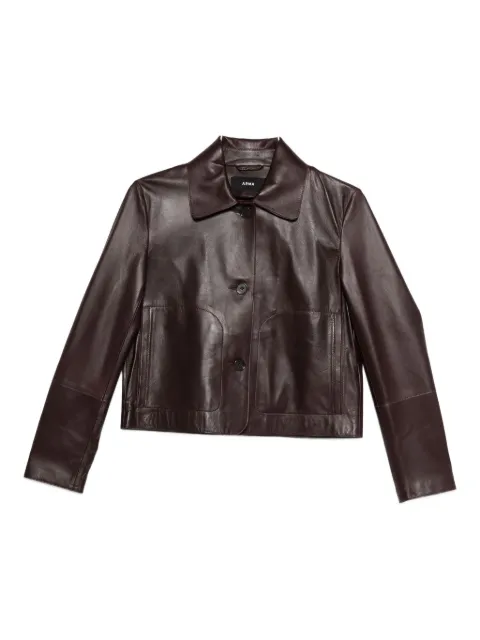Arma Emy læderjakke med knaplukning