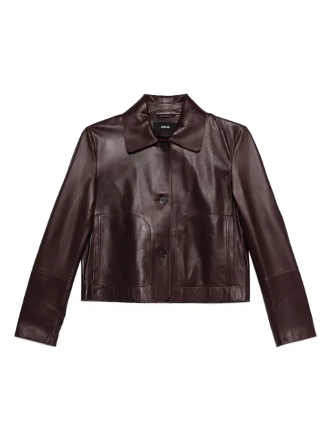 Arma Emy Lederjacke mit Knopfverschluss