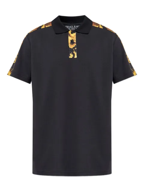 Versace Jeans Couture baroque-print panel polo shirt