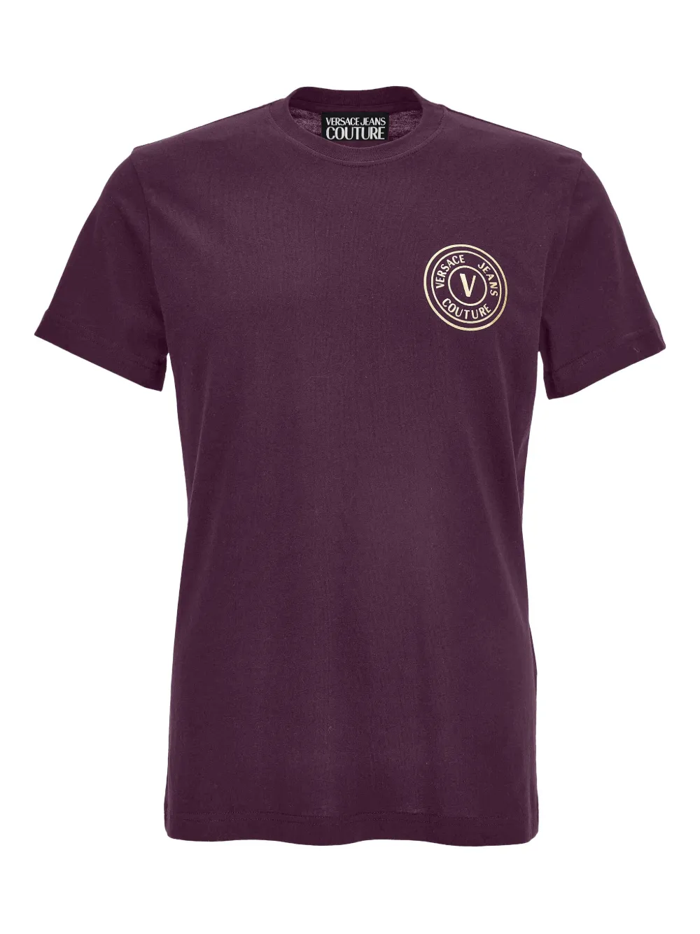 Versace Jeans Couture V-Emblem logo-print T-shirt | Red | Image 1
