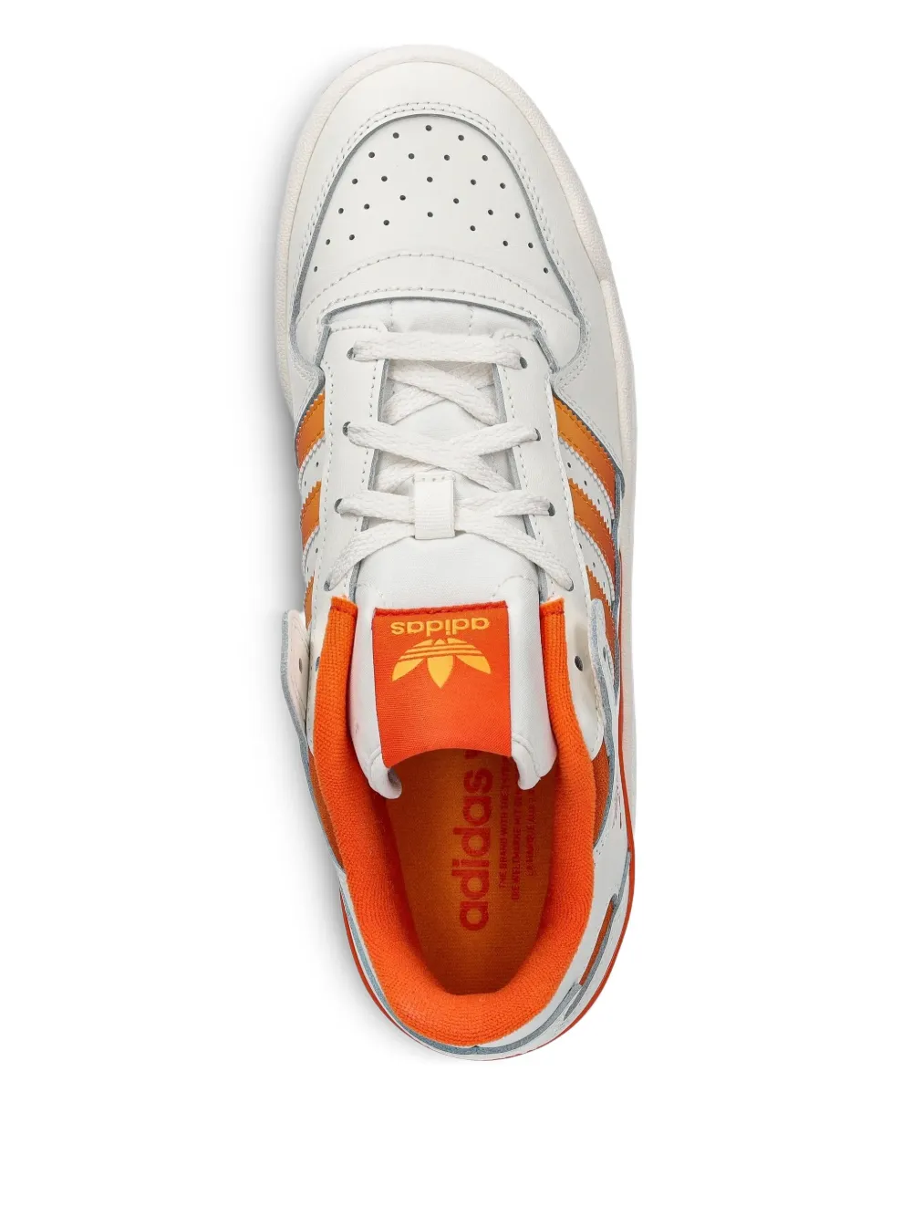 adidas Forum Low CL leren sneakers met drie strepen Wit