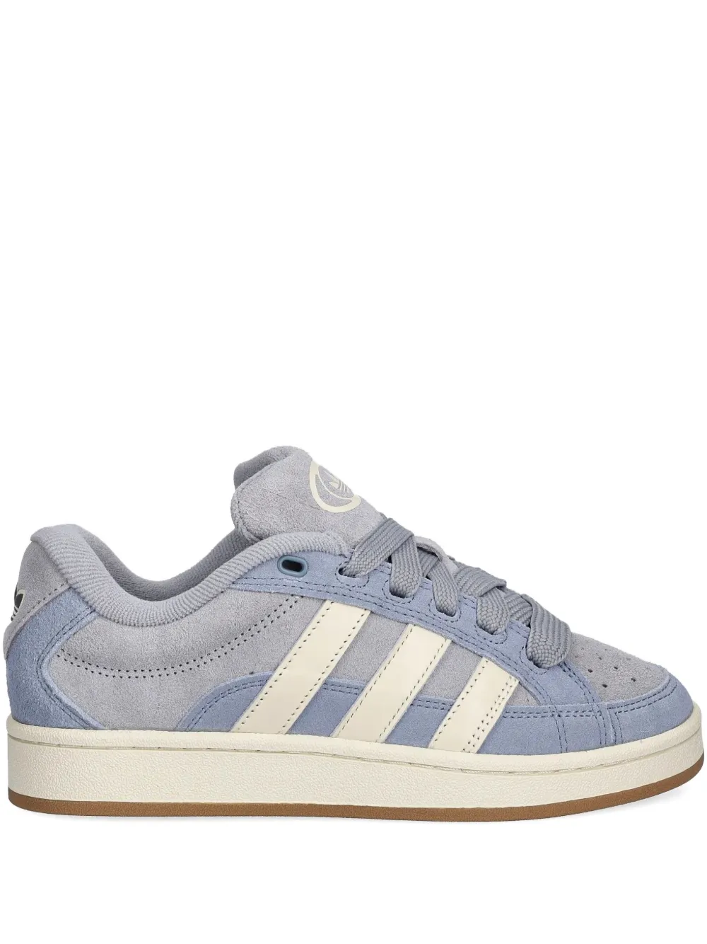 adidas suede three-stripe sneakers - ブルー adidas suede three-stripe sneakers - ブルー