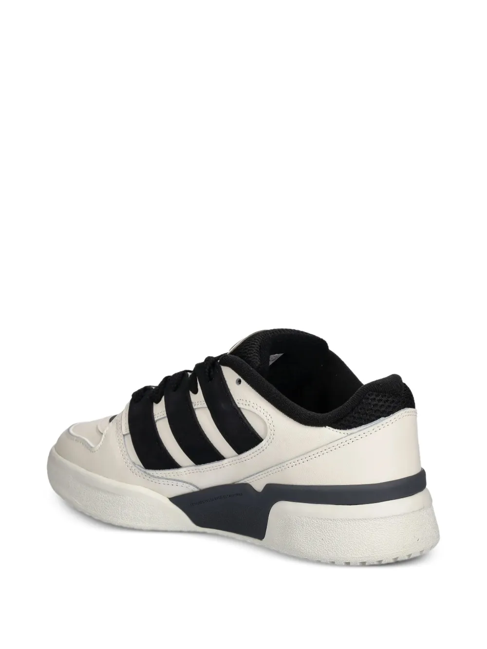 adidas three-stripes leather trainers White