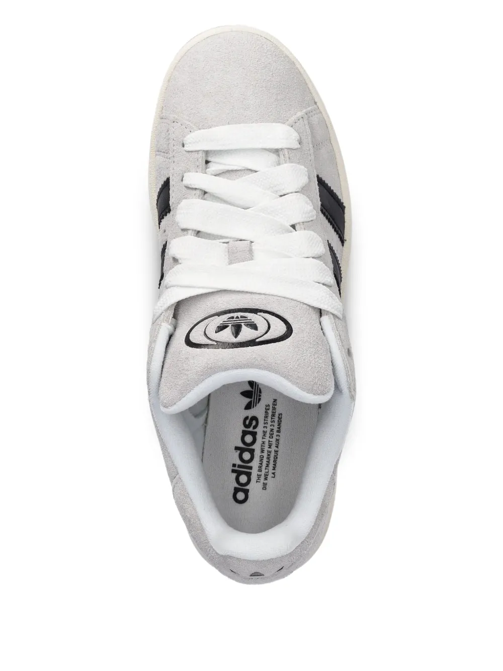 adidas three-stripes suede sneakers Grey