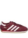 adidas suede three-stripe sneakers - Red