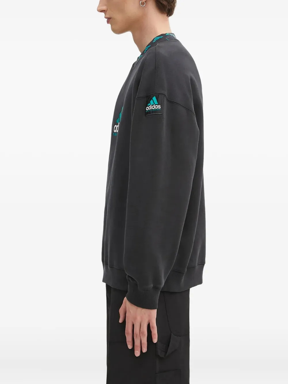 adidas Sweater met geborduurd EQT-logo Zwart