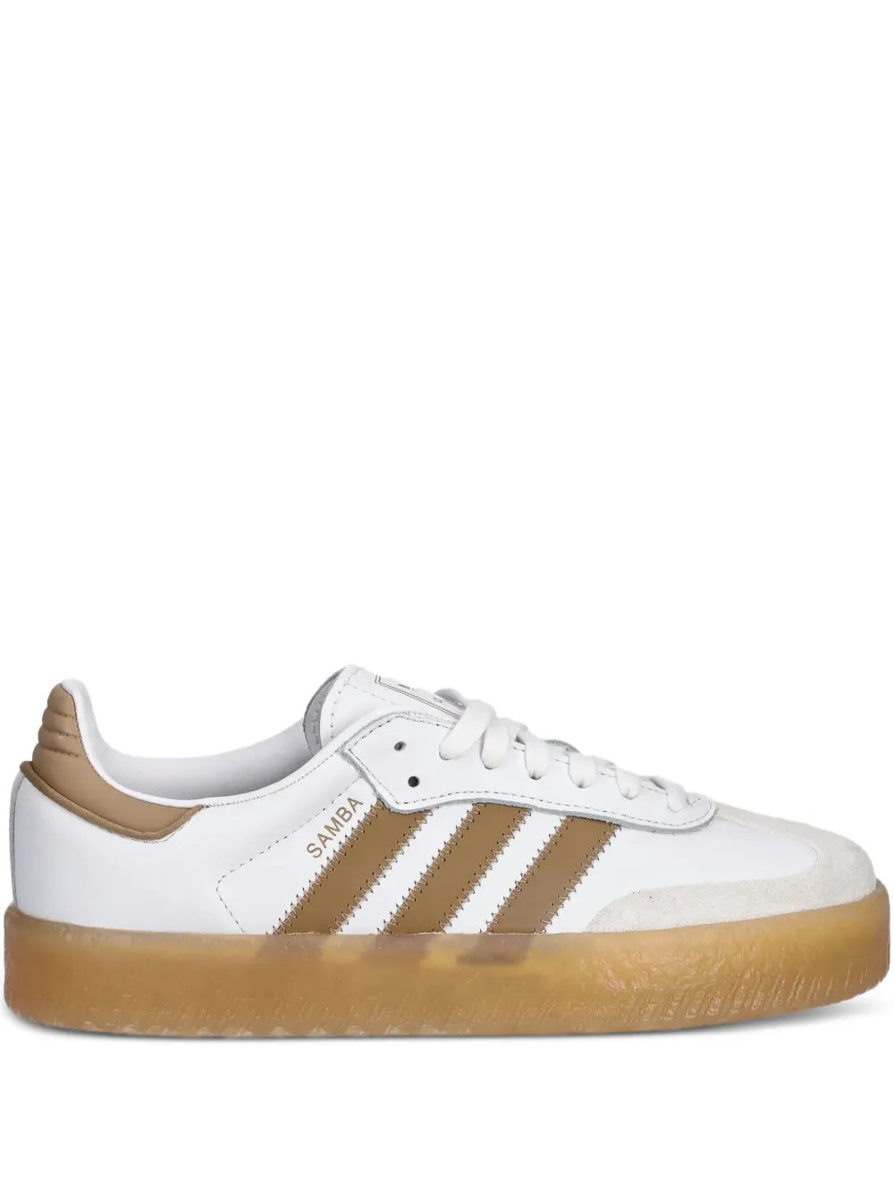 Adidas Powerphase leather-panelled low-top sneakers White