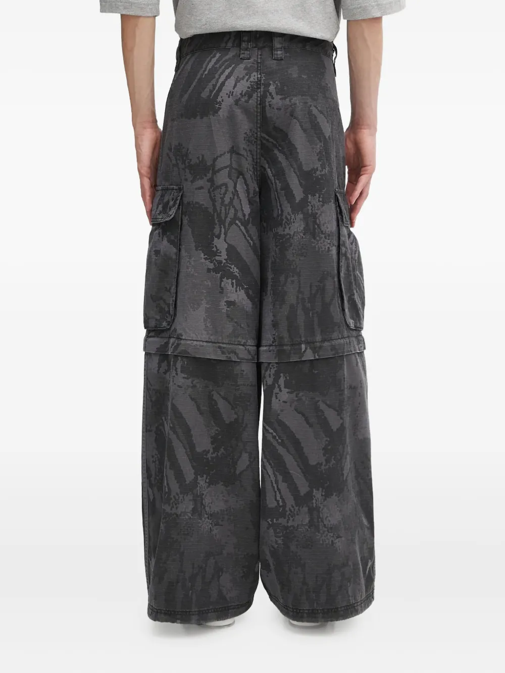 adidas detachable-panels cargo pants Grijs