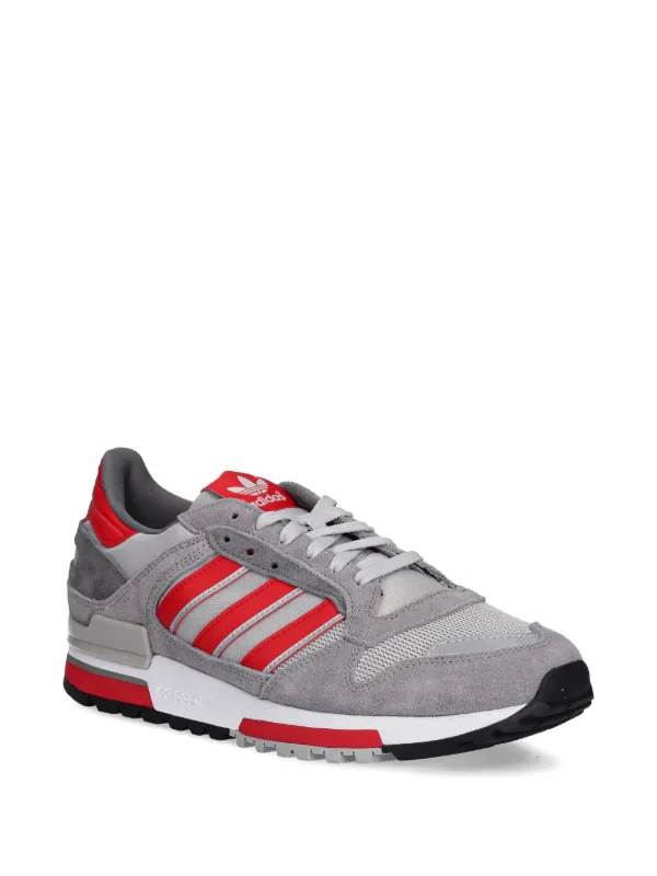 Adidas ZX 600 3-stripe Suede Sneakers | Grey | FARFETCH RO