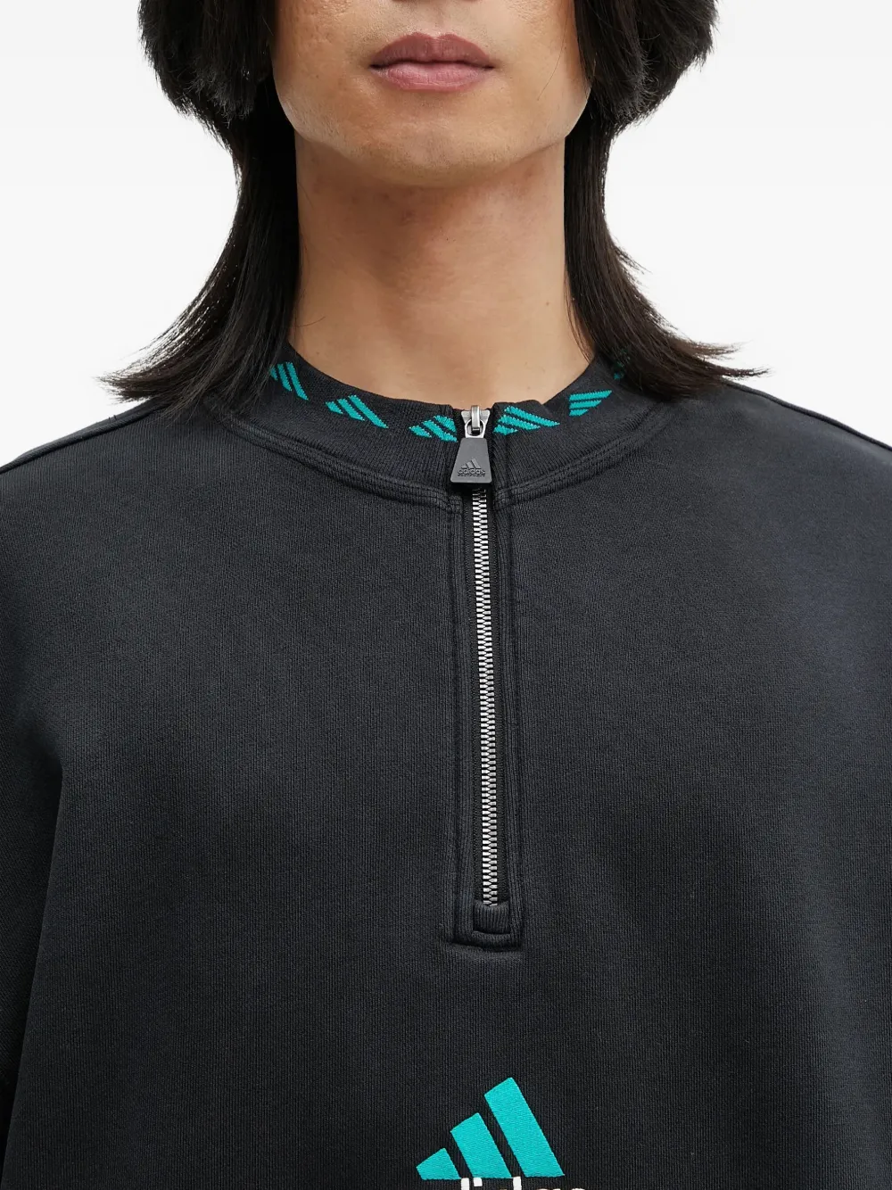 adidas EQT half-zip sweatshirt Zwart