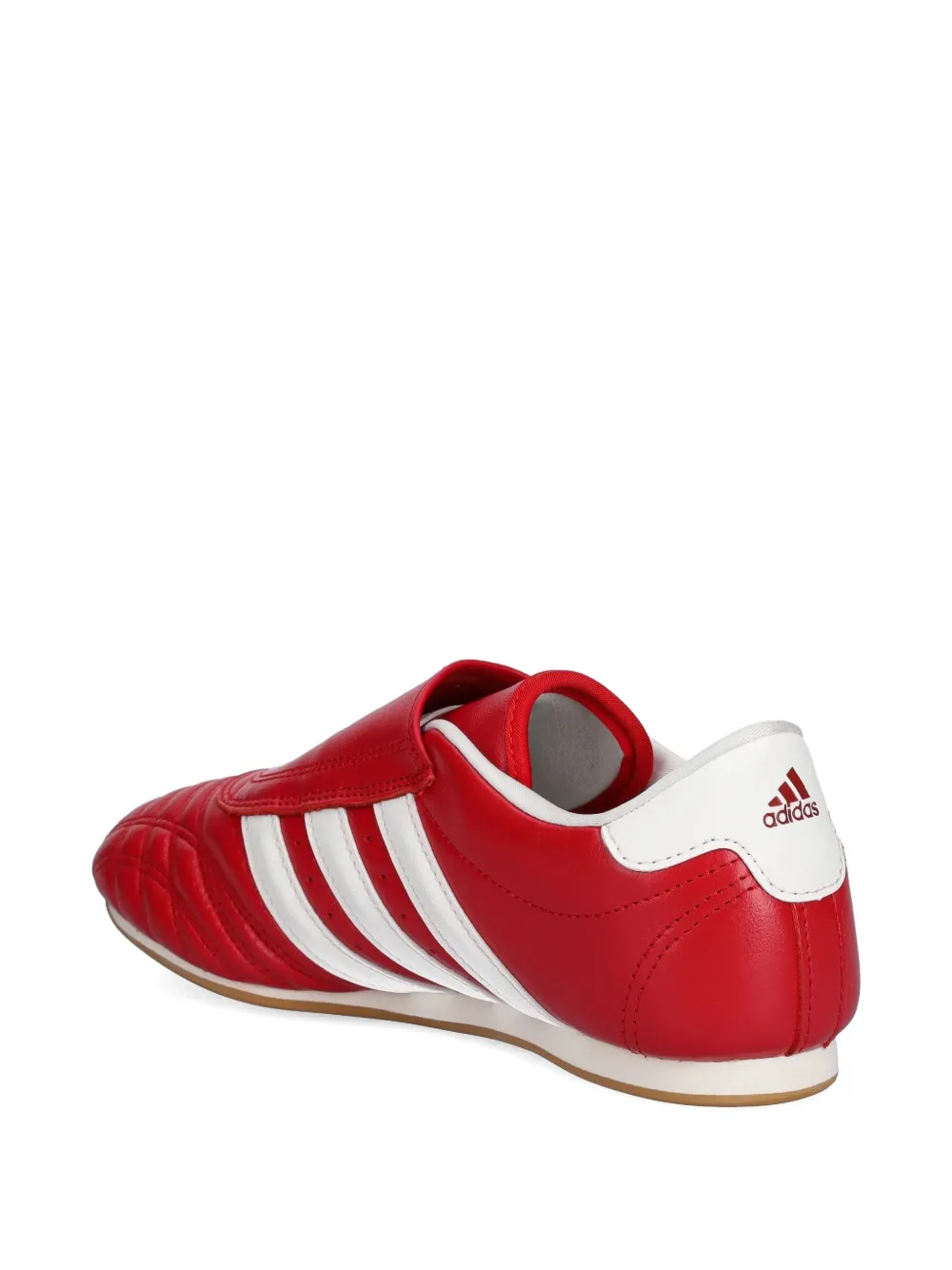 Adidas Originals Taekwondo Quilted-panel Low-top Sneakers In Red