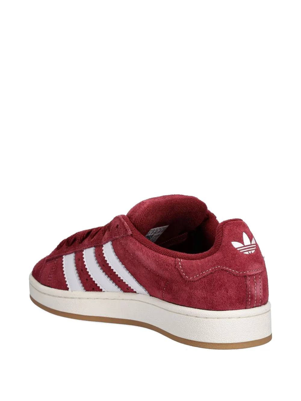 adidas Campus 00s three-stripe suede sneakers Red