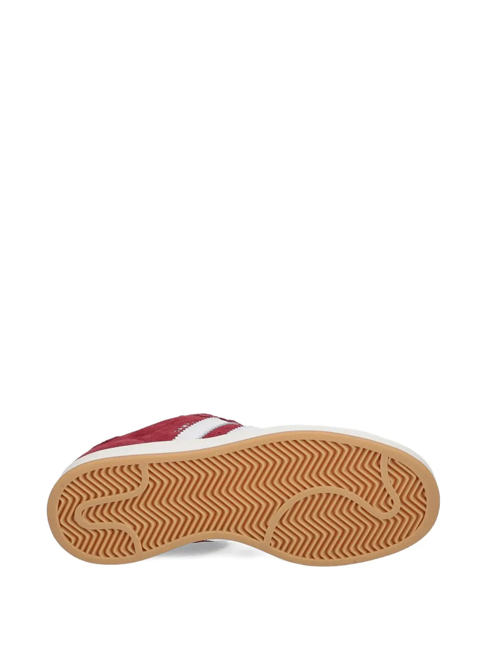 adidas Campus 00s three-stripe suede sneakers Red
