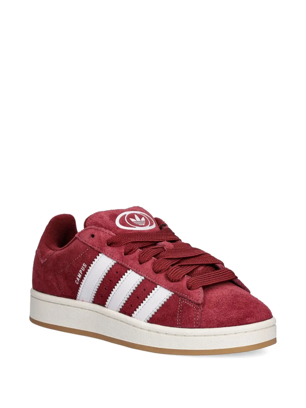 adidas Campus 00s three-stripe suede sneakers Red