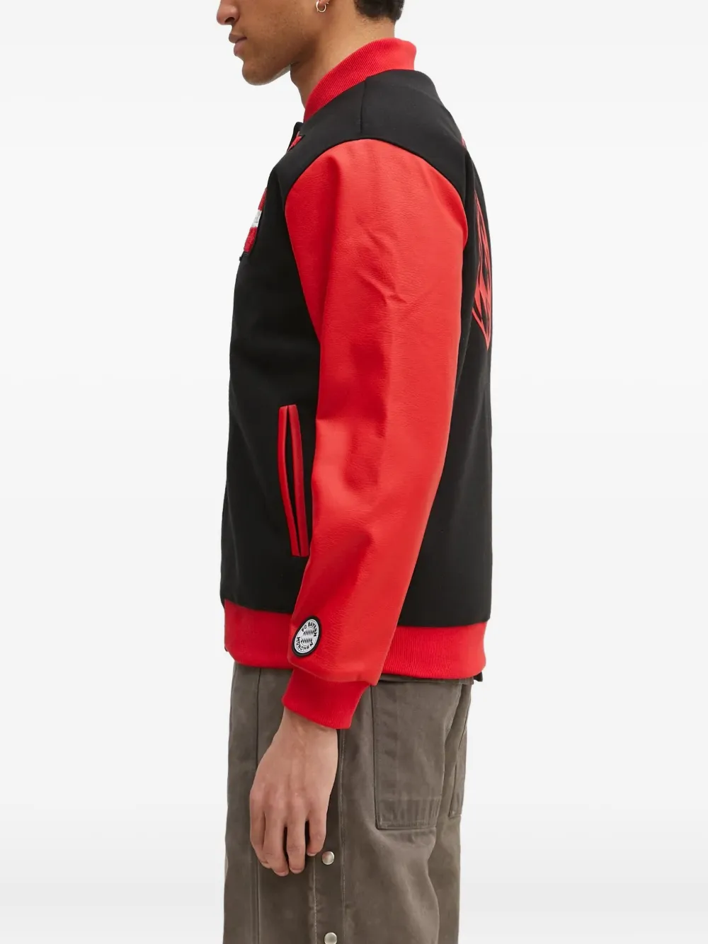 adidas FC Bayern Munich varsity jacket Zwart