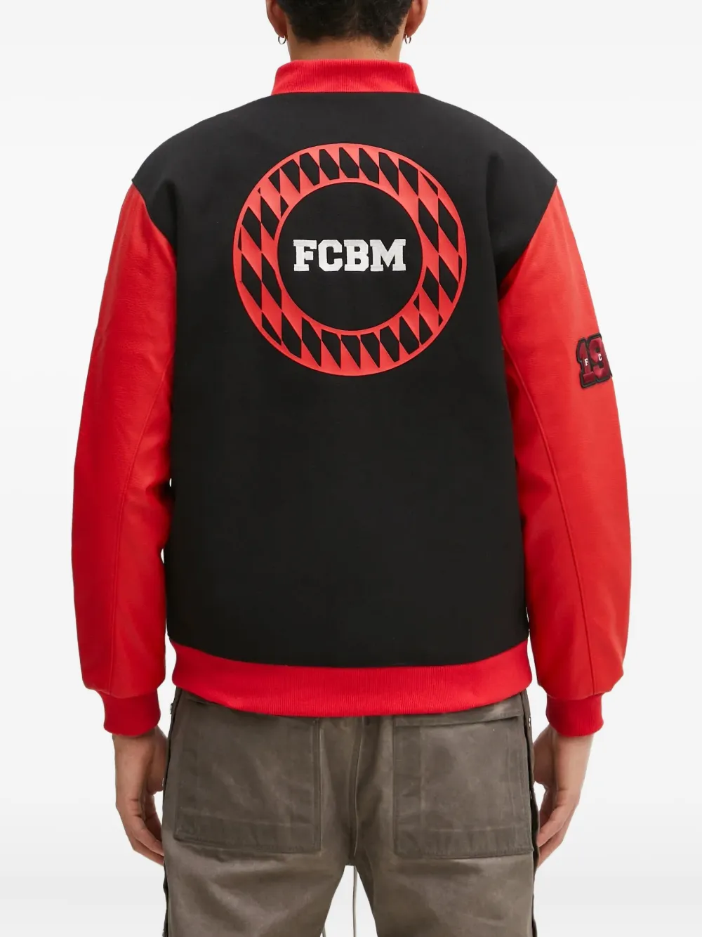 adidas FC Bayern Munich varsity jacket Zwart
