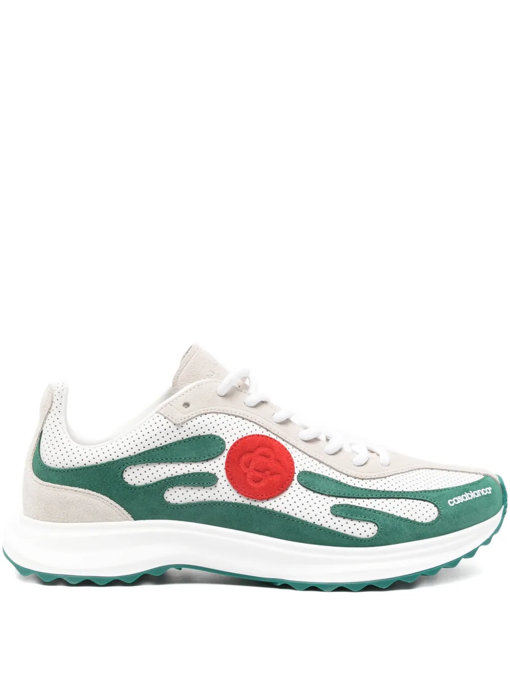 Casablanca Stade flame-detail sneakers White