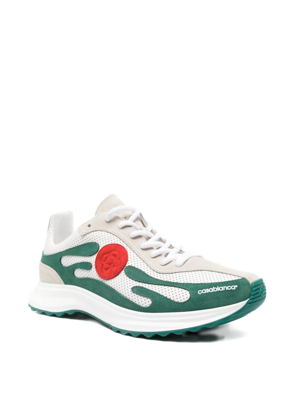 Casablanca Stade flame-detail sneakers White