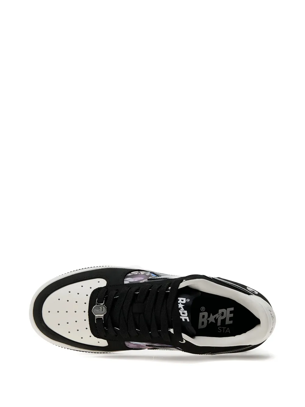 A BATHING APE Sneakers met bloemenster Zwart