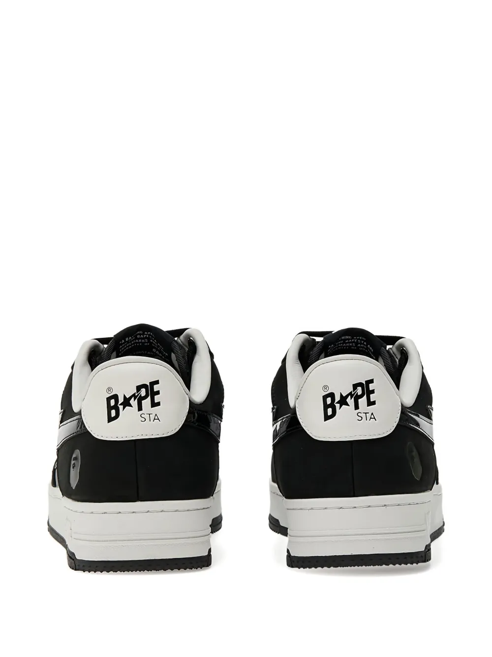 A BATHING APE Sneakers met bloemenster Zwart