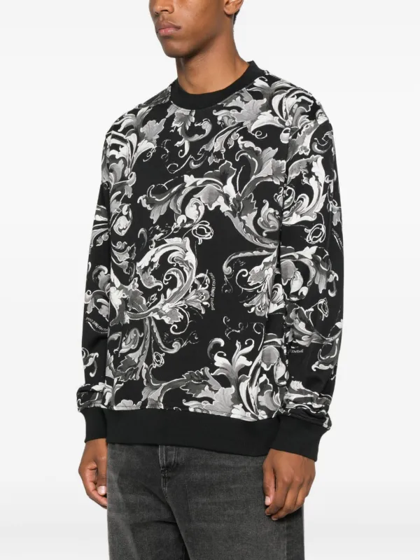 VERSACE COLLECTION バロックプリント スウェットシャツ Versace Jeans Couture バロックプリント スウェットシャツ