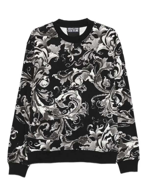 【VERSACE】バロックプリント スウェットTシャツ VERSACE】バロックプリント スウェットTシャツ (VERSACE