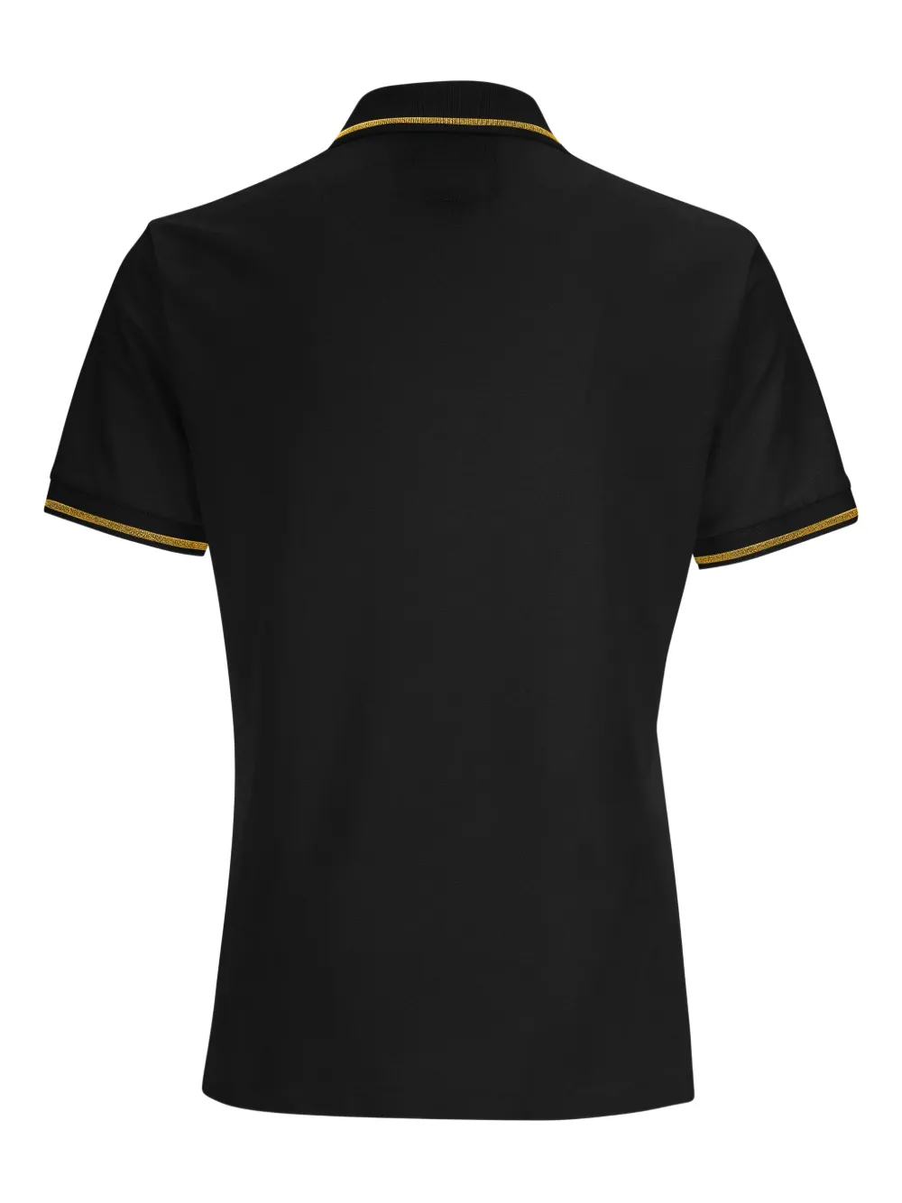 Versace Jeans Couture Poloshirt met logoplakkaat - Zwart