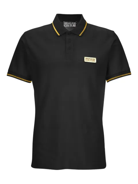 Versace Jeans Couture logo-plaque polo shirt