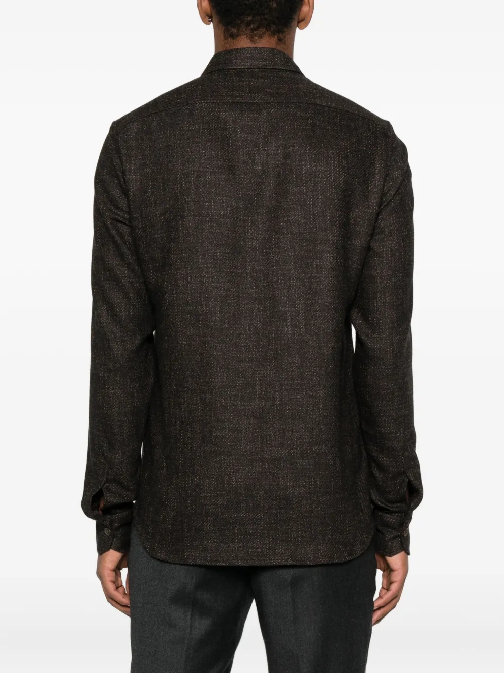 Kiton double-pocket buttoned-up shirt Bruin