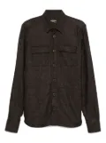 Kiton double-pocket buttoned-up shirt - Brown