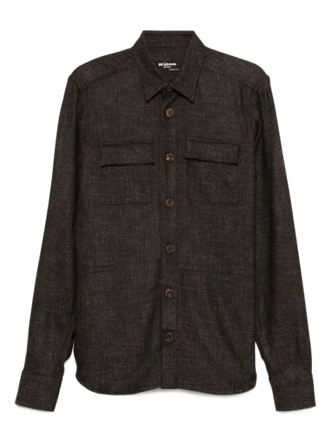Kiton double-pocket buttoned-up shirt