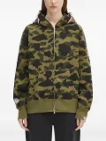 A BATHING APE® Shark zip-up hoodie - Green