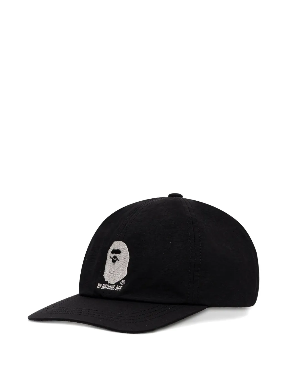 A BATHING APE Pet met geborduurd logo Zwart