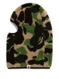 A BATHING APE® Abc Camo Boa Fleece balaclava - Green