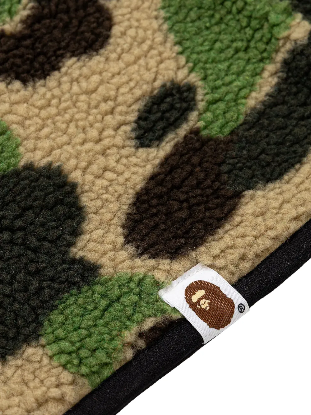 A BATHING APE Abc Camo Boa Fleece balaclava Groen