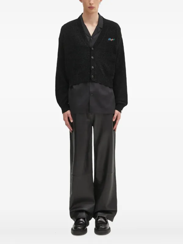 A BATHING APE® クロップド カーディガン | ブラック | FARFETCH JP