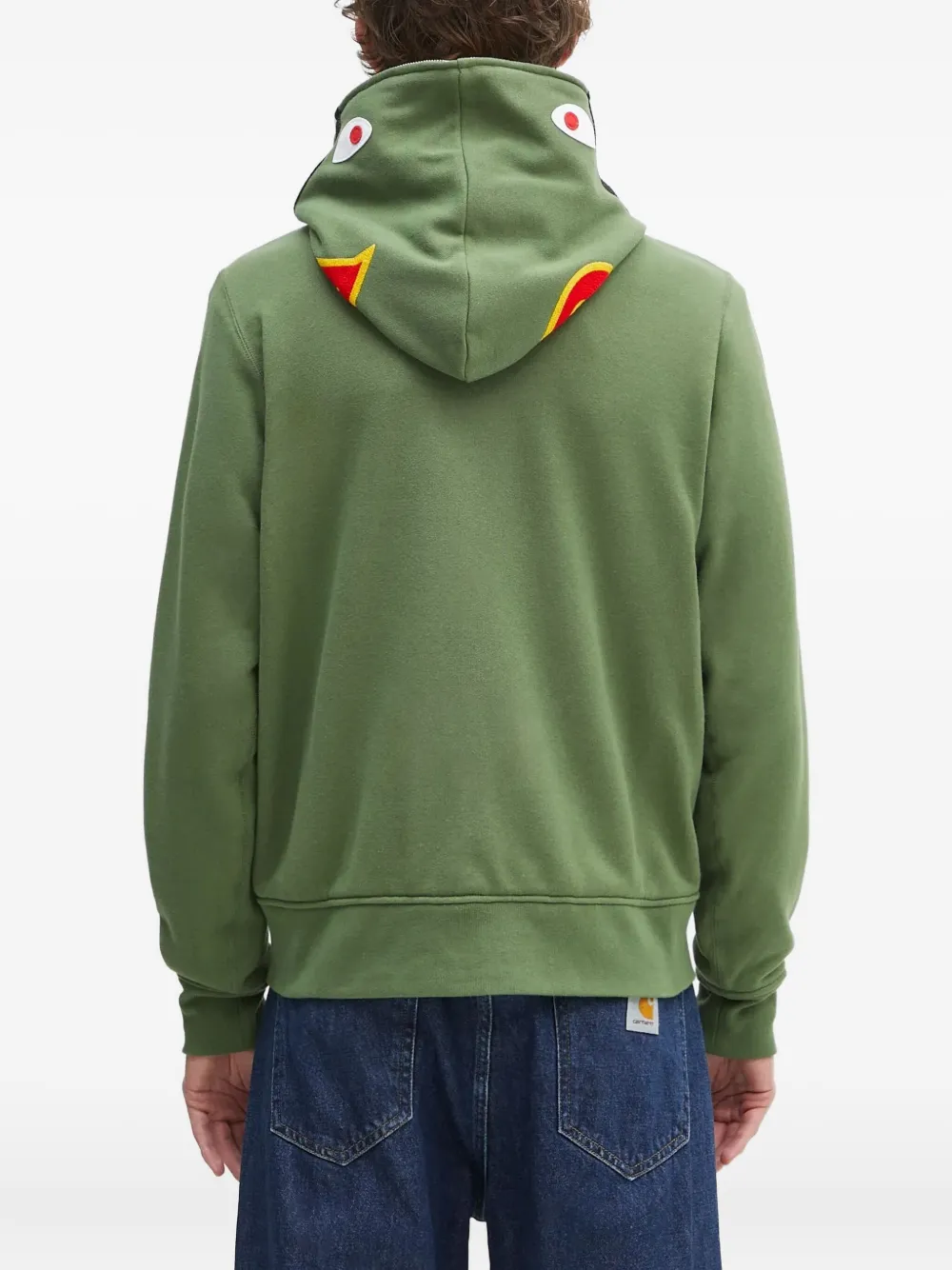 A BATHING APE zip-up hoodie Groen