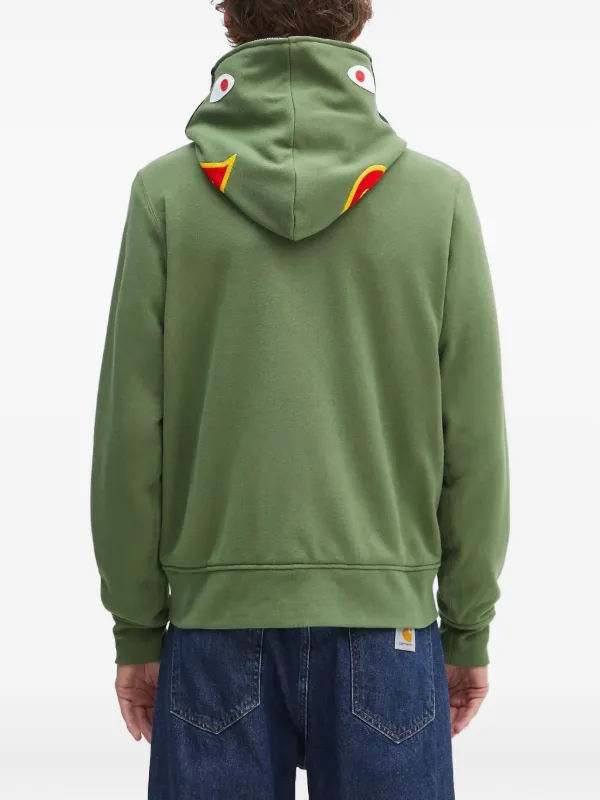 A BATHING APE® ジップアップ パーカー | グリーン | FARFETCH JP