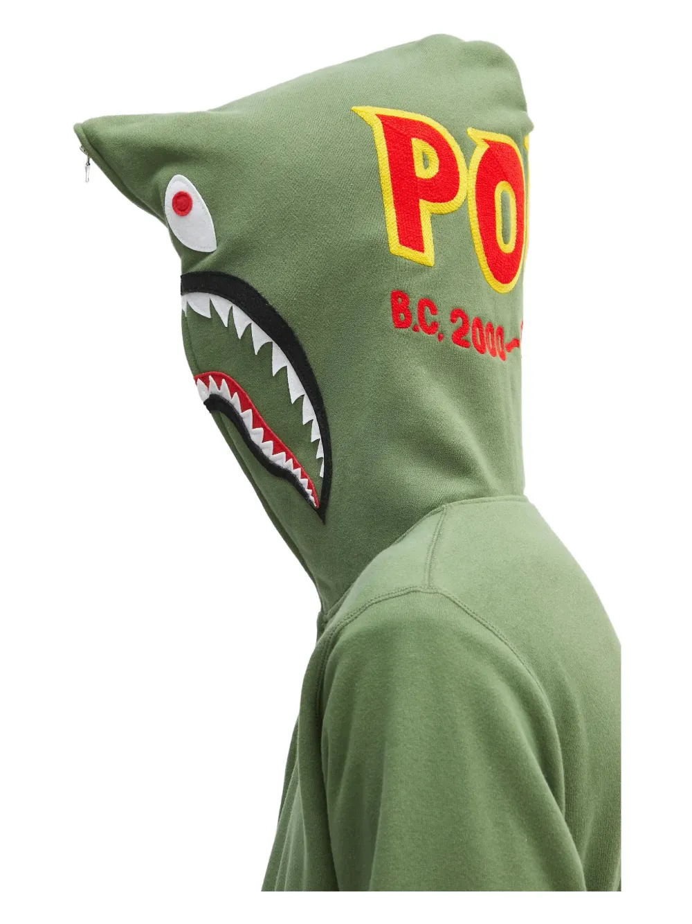 A BATHING APE zip-up hoodie Groen