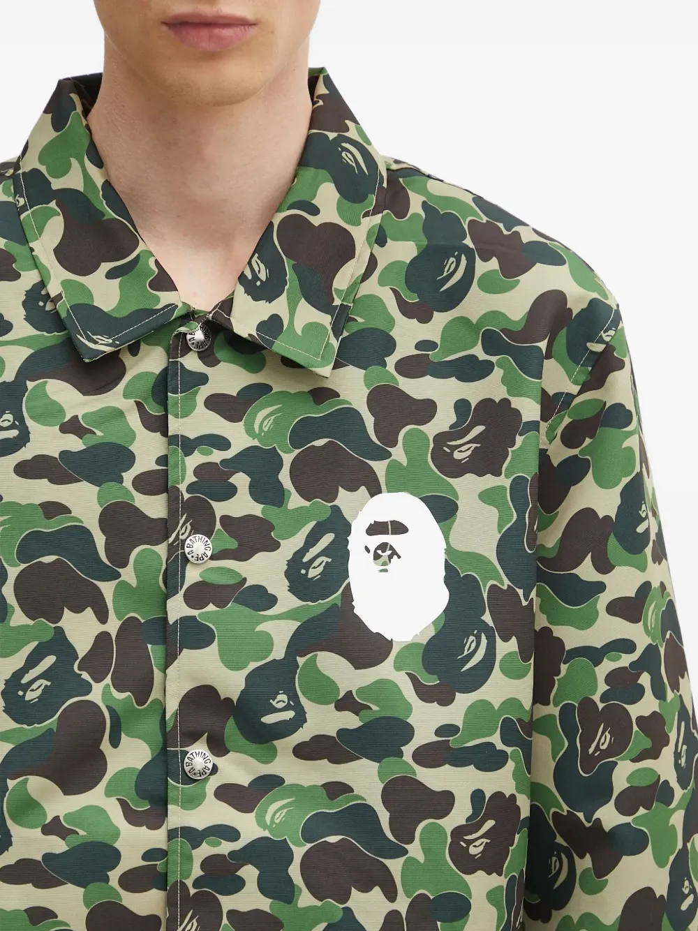 A BATHING APE ABC camouflage-pattern jacket Groen