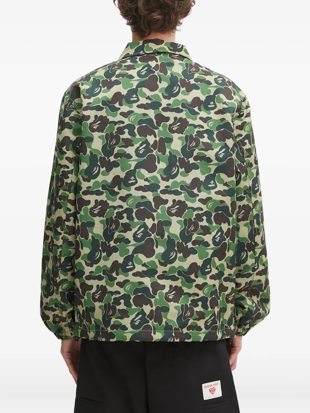 A BATHING APE ABC camouflage-pattern jacket Groen